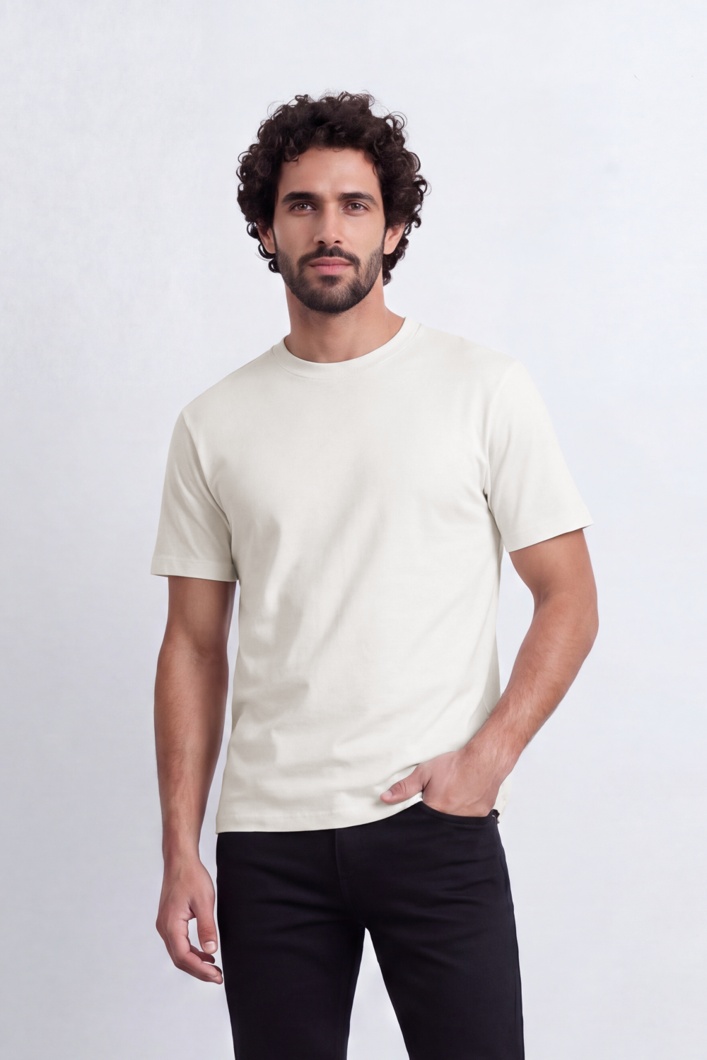 Men's Tomato Store Regular Fit Crew Neck Summer Melton T-Shirt With Premium Soft Cotton Blend