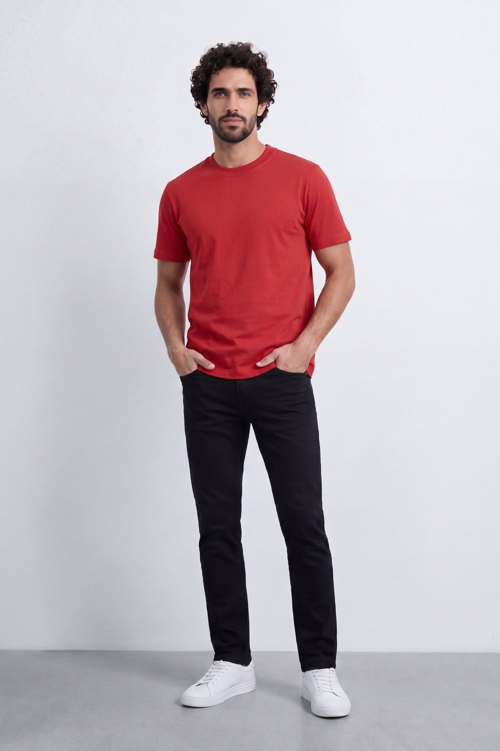Men's Tomato Store Regular Fit Crew Neck Summer Melton T-Shirt With Premium Soft Cotton Blend