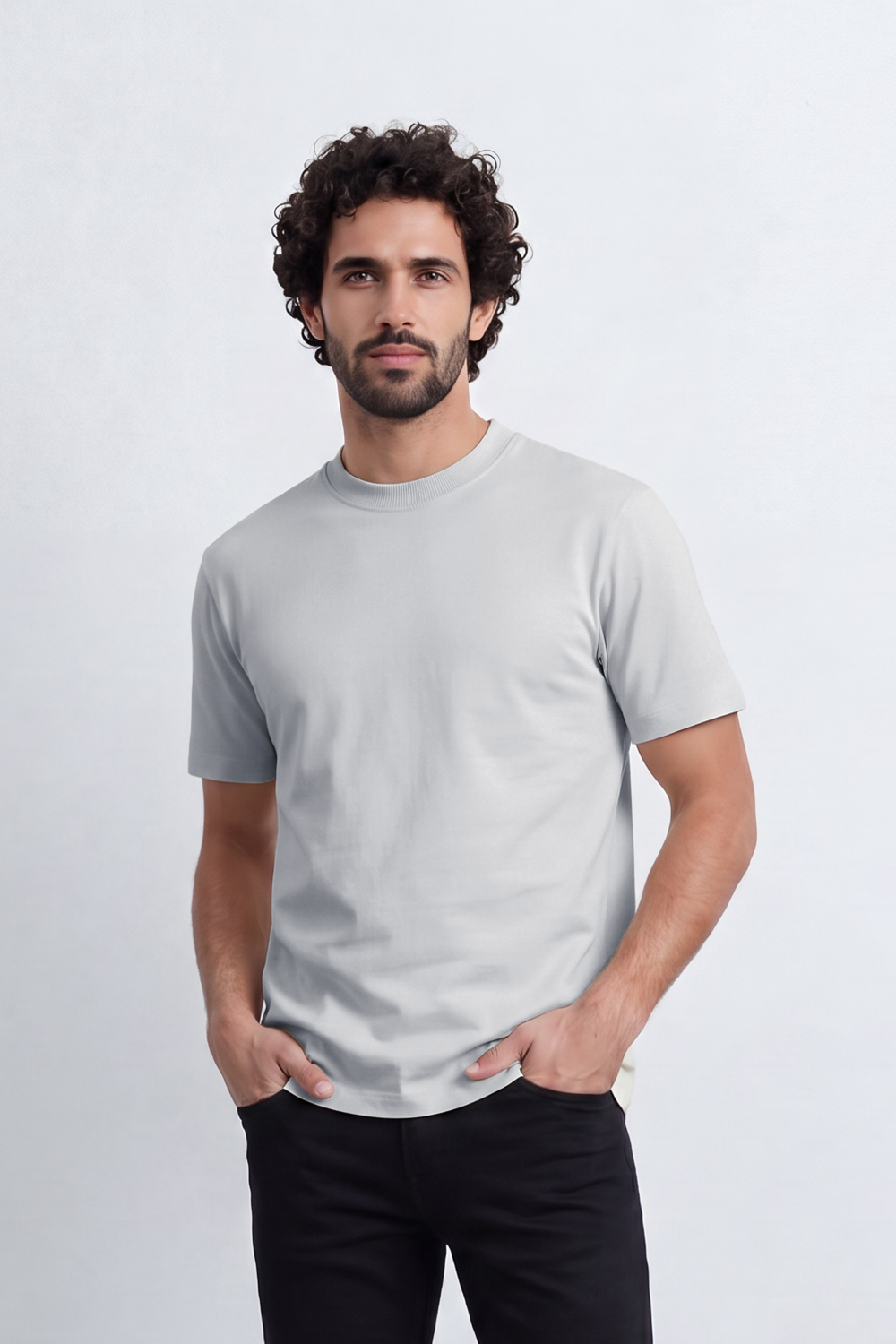 Men's Tomato Store Regular Fit Crew Neck Summer Melton T-Shirt With Premium Soft Cotton Blend