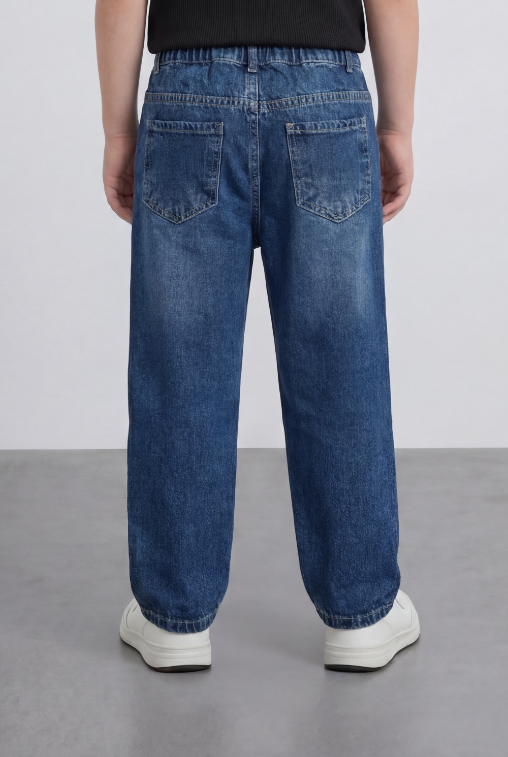 Boy's Tomato Store Boyfriend Denim Pants Mid Rise Flow Washed Vintage Finish