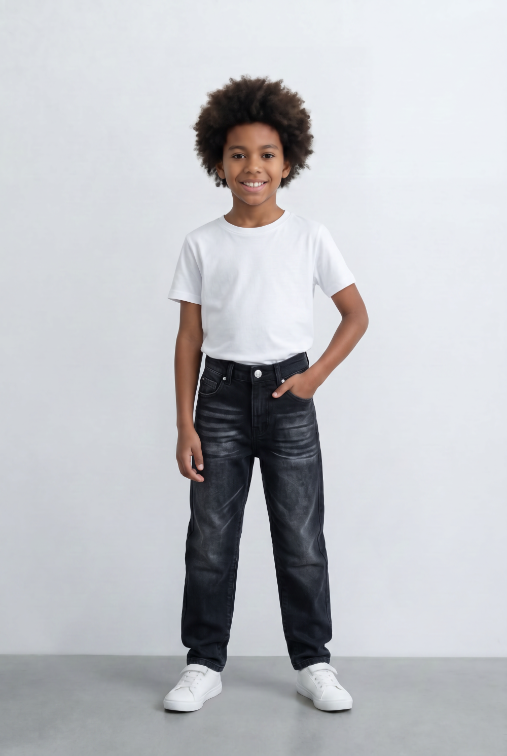 Boy's Tomato Store Jeans Denim Boyfriend Pants With Five Pockets