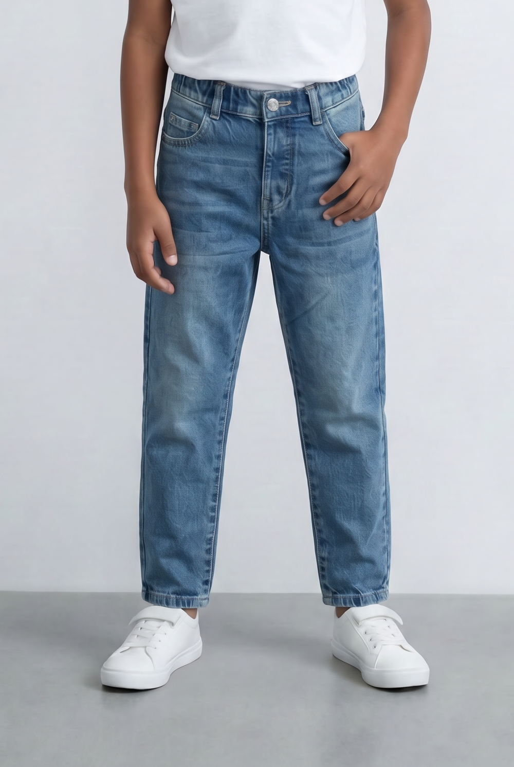 Boy's Tomato Store Jeans Denim Boyfriend Pants With Five Pockets