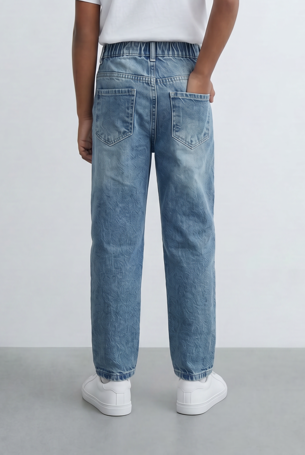Boy's Tomato Store Jeans Denim Boyfriend Pants With Five Pockets