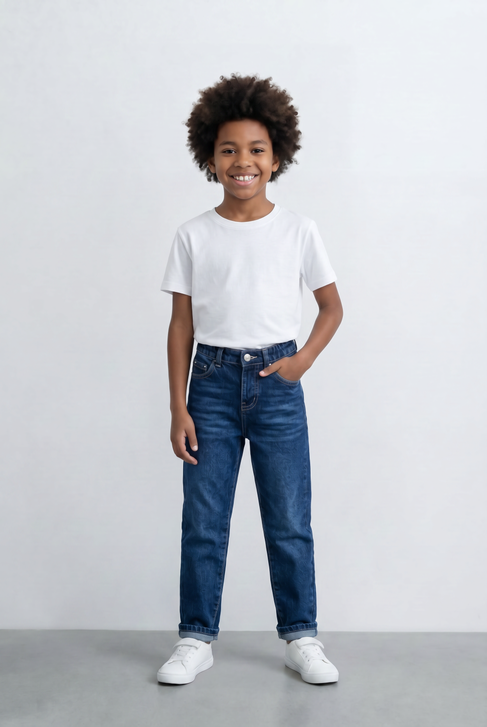 Boy's Tomato Store Jeans Denim Boyfriend Pants With Five Pockets