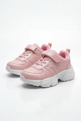 Girl's Bold Chunky Trainer Sculpted Midsole Provides Structured Feel Excellent Stability All-Day Elastic Laces Shoes