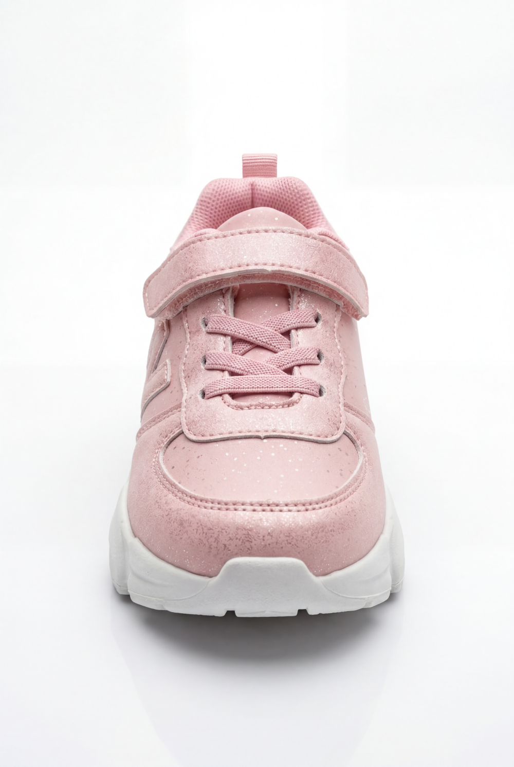 Girl's Bold Chunky Trainer Sculpted Midsole Provides Structured Feel Excellent Stability All-Day Elastic Laces Shoes