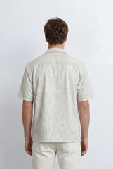 Men’s Tomato Store Resort Shirt Soft Washed Texture Open Collar Design Regular Fit