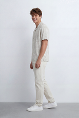 Men’s Tomato Store Resort Shirt Soft Washed Texture Open Collar Design Regular Fit