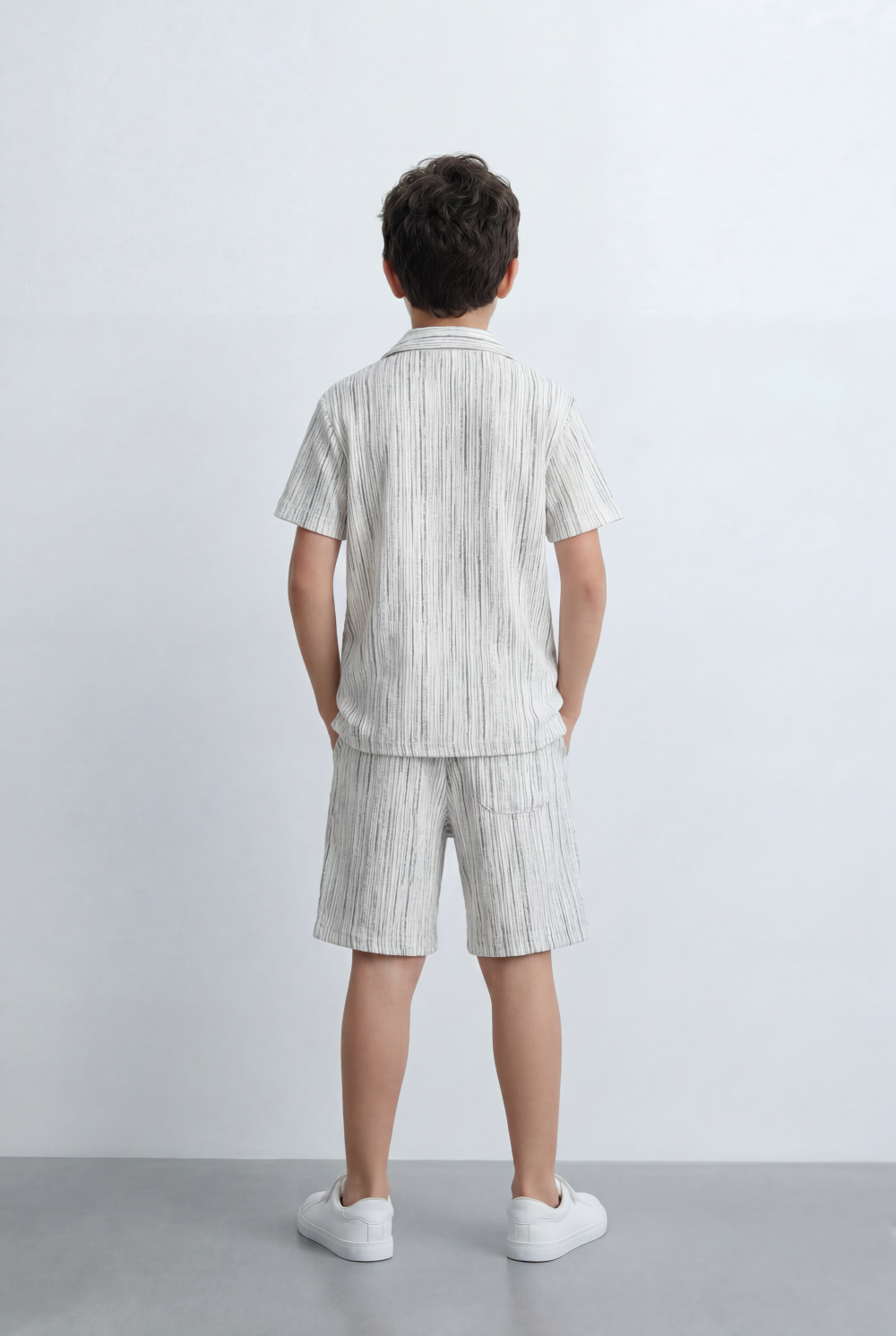 Boy’s Tomato Store Matching Set Featuring Textured Resort Regular Fit Outfit