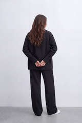 Women's Tomato Store Lightweight Woven Co-Ord Set Utility Pocket Detail Soft Tailored Silhouette Outfit
