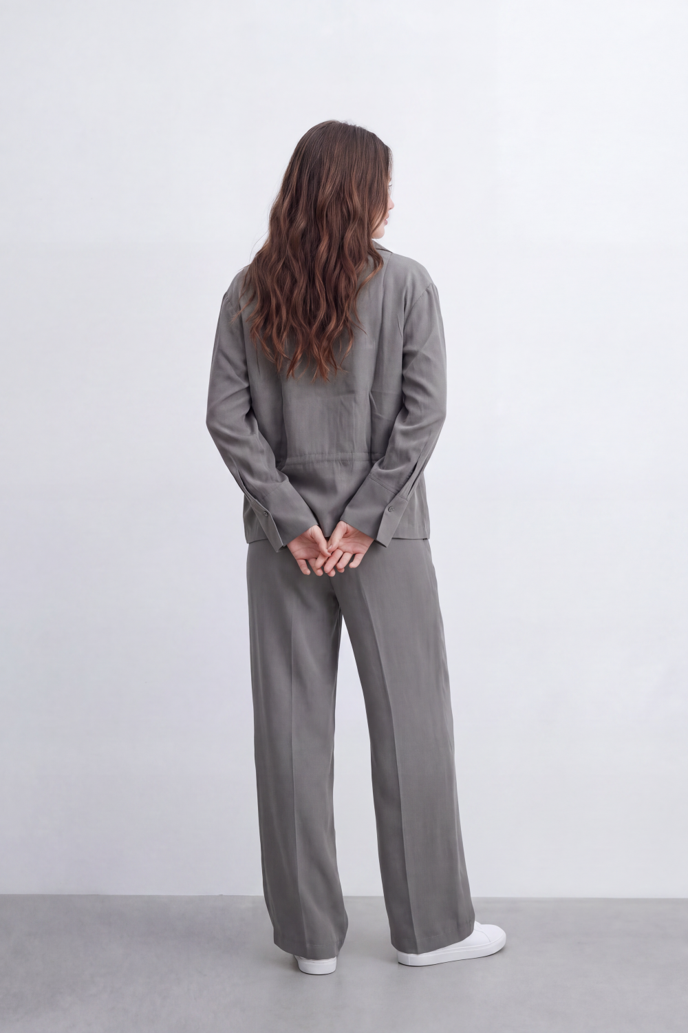 Women's Tomato Store Lightweight Woven Co-Ord Set Utility Pocket Detail Soft Tailored Silhouette Outfit