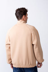 Men's Long Sleeves Full Zip Side Pockets High Collar Elasticated Waistband Slim Fit For Casual Look Sweatshirt