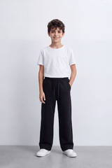 Boy's Tomato Store Cloud Soft Oversized Sweatpants Smooth Brushed Surface Pull On Waist Drawcord Side Pockets Back Patch Pockets