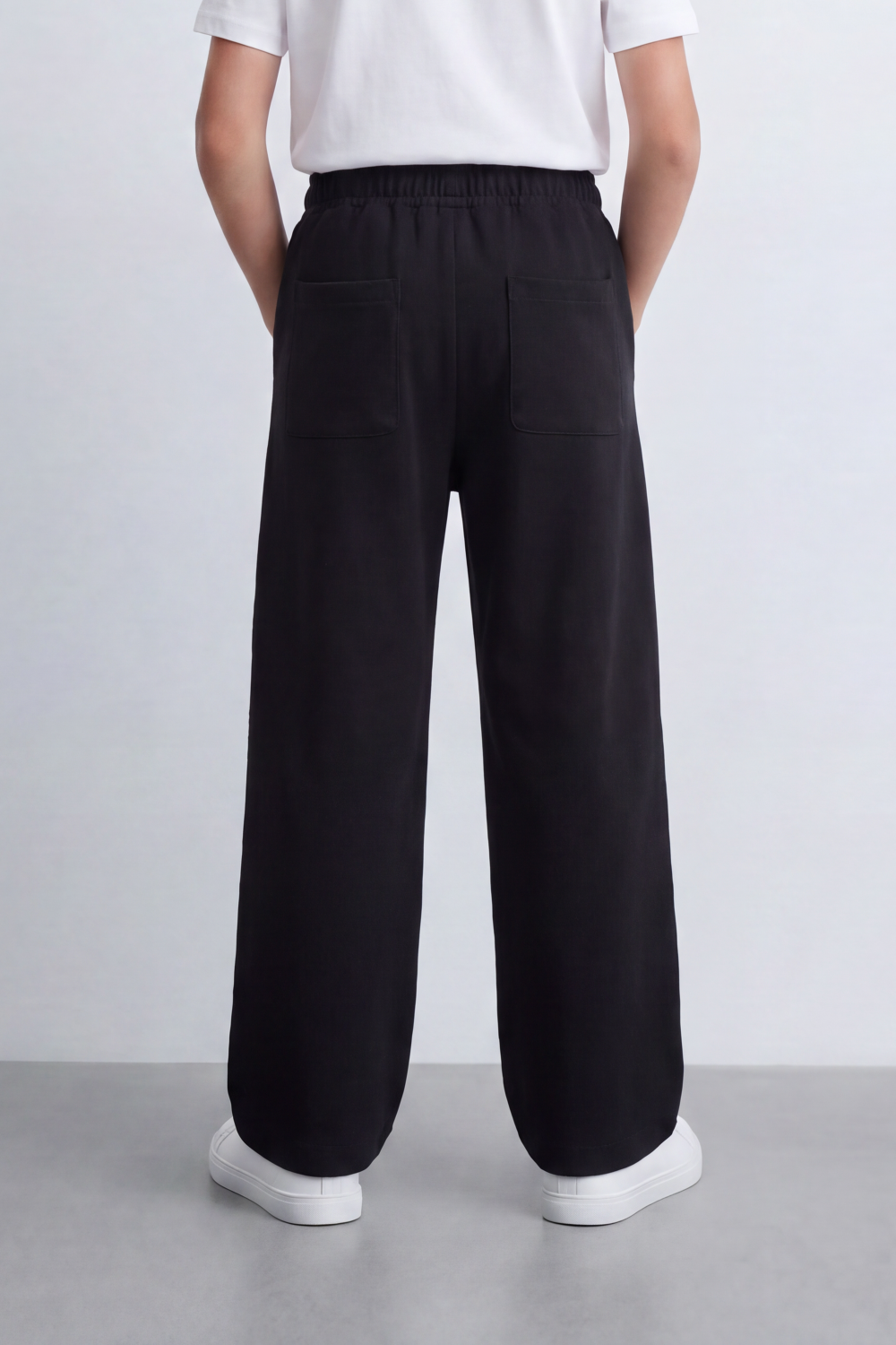 Boy's Tomato Store Cloud Soft Oversized Sweatpants Smooth Brushed Surface Pull On Waist Drawcord Side Pockets Back Patch Pockets