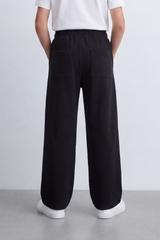 Boy's Tomato Store Cloud Soft Oversized Sweatpants Smooth Brushed Surface Pull On Waist Drawcord Side Pockets Back Patch Pockets
