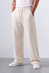 Men’s Tomato Store Soft Flow Sweatpants Smooth Brushed Texture Elastic Drawcord Waist Side Pockets Back Patch Pockets