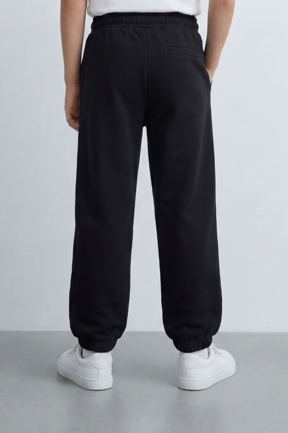 Boy's Tomato Store Cloud Jogger Sweatpants Plain Washed Surface With Soft Brushed Texture Relaxed Tapered Shape Elastic Waist Oversize
