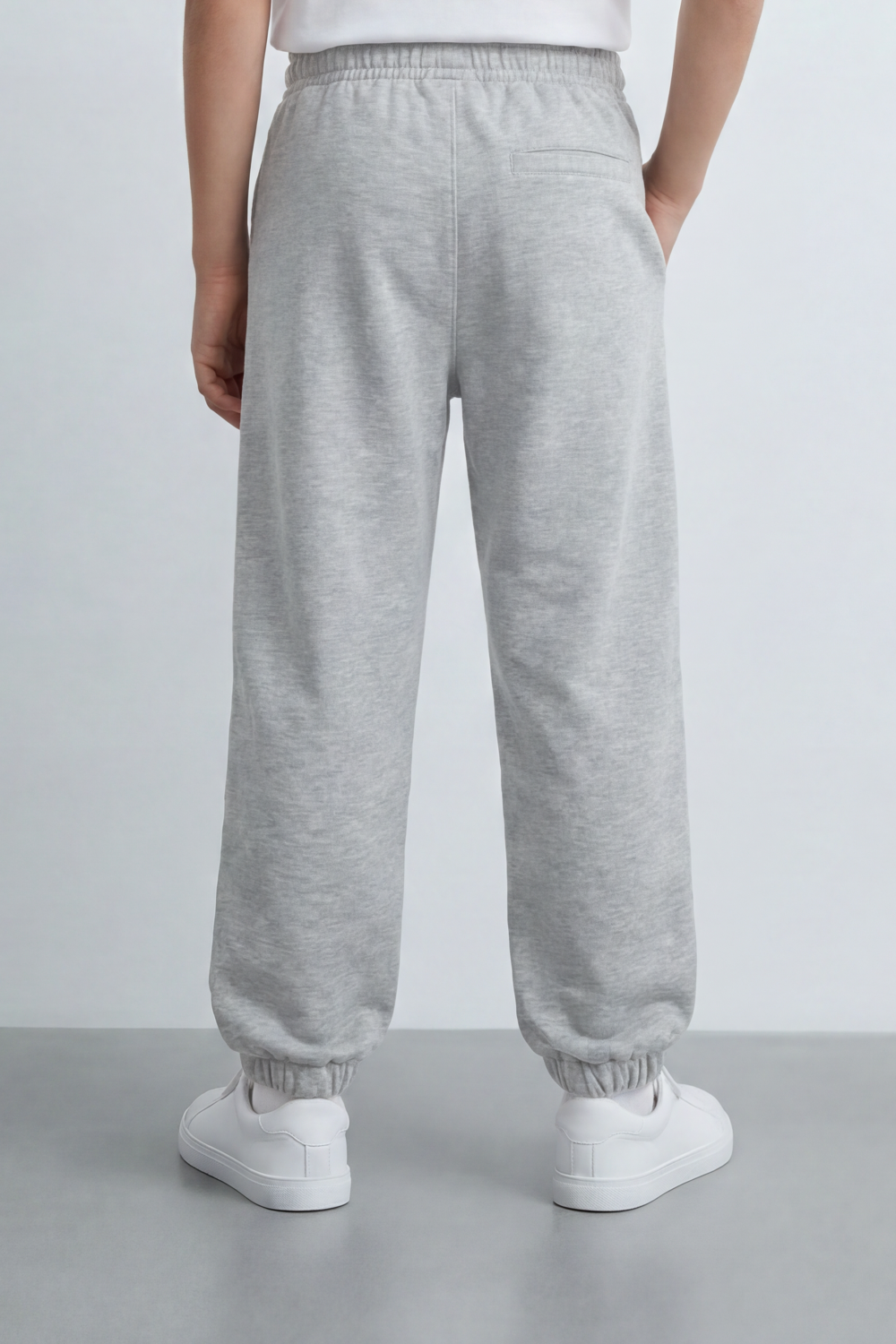 Boy's Tomato Store Cloud Jogger Sweatpants Plain Washed Surface With Soft Brushed Texture Relaxed Tapered Shape Elastic Waist Oversize