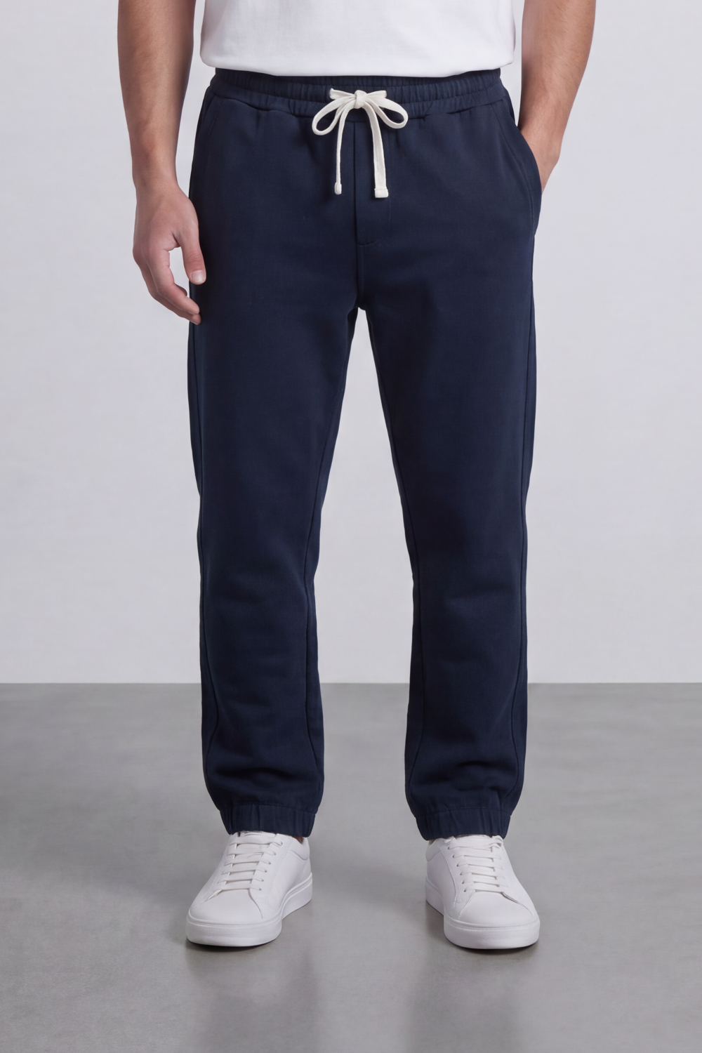 Men’s Tomato Store Lounge Route Jogger Oversize Sweatpants Soft Brushed Surface Clean Minimal Body Elastic Waist Drawcord Detail