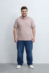 Men’s Tomato Store Big Size Polo Crafted Contrast Tipping Details On Collar And Sleeves