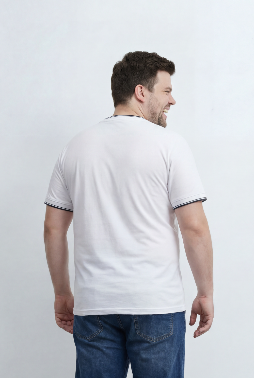 Men’s Tomato Store Big Size Zip Polo Featuring A Modern Half Zip Neckline, Contrast Tipping Details