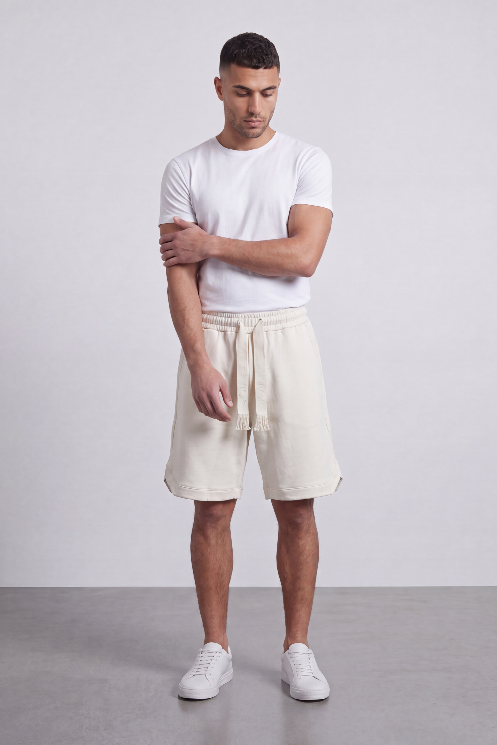 Men’s Tomato Store Harbor Lounge Shorts Clean Washed Surface With Soft Brushed Texture Elastic Waist Rope