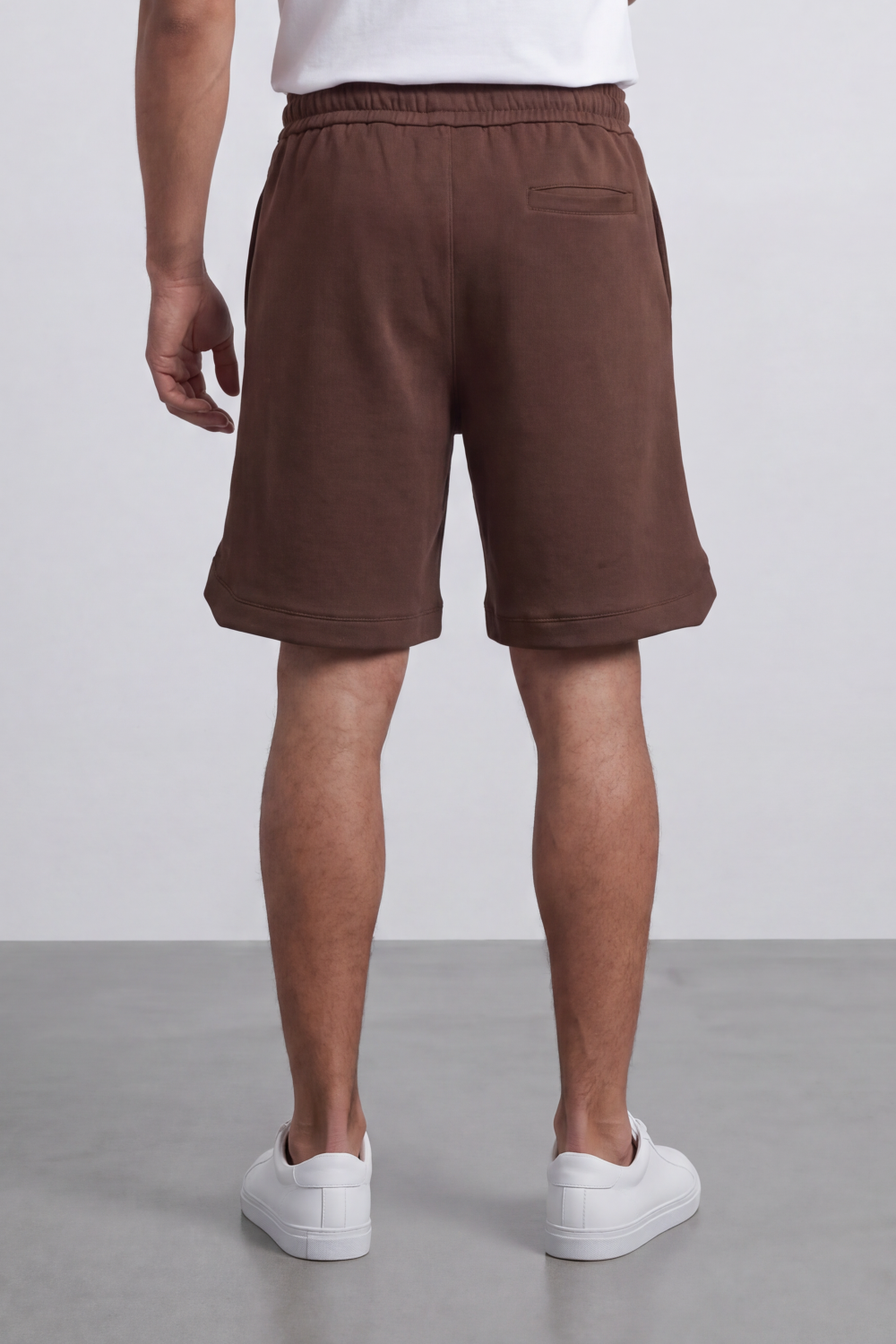 Men’s Tomato Store Harbor Lounge Shorts Clean Washed Surface With Soft Brushed Texture Elastic Waist Rope