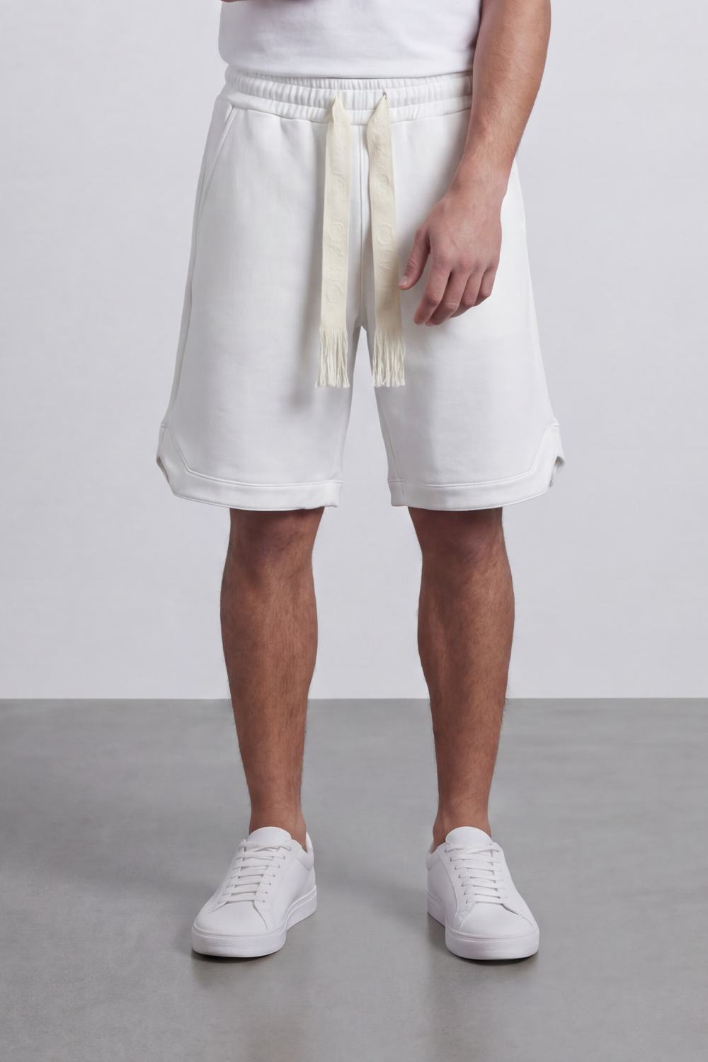 Men’s Tomato Store Harbor Lounge Shorts Clean Washed Surface With Soft Brushed Texture Elastic Waist Rope