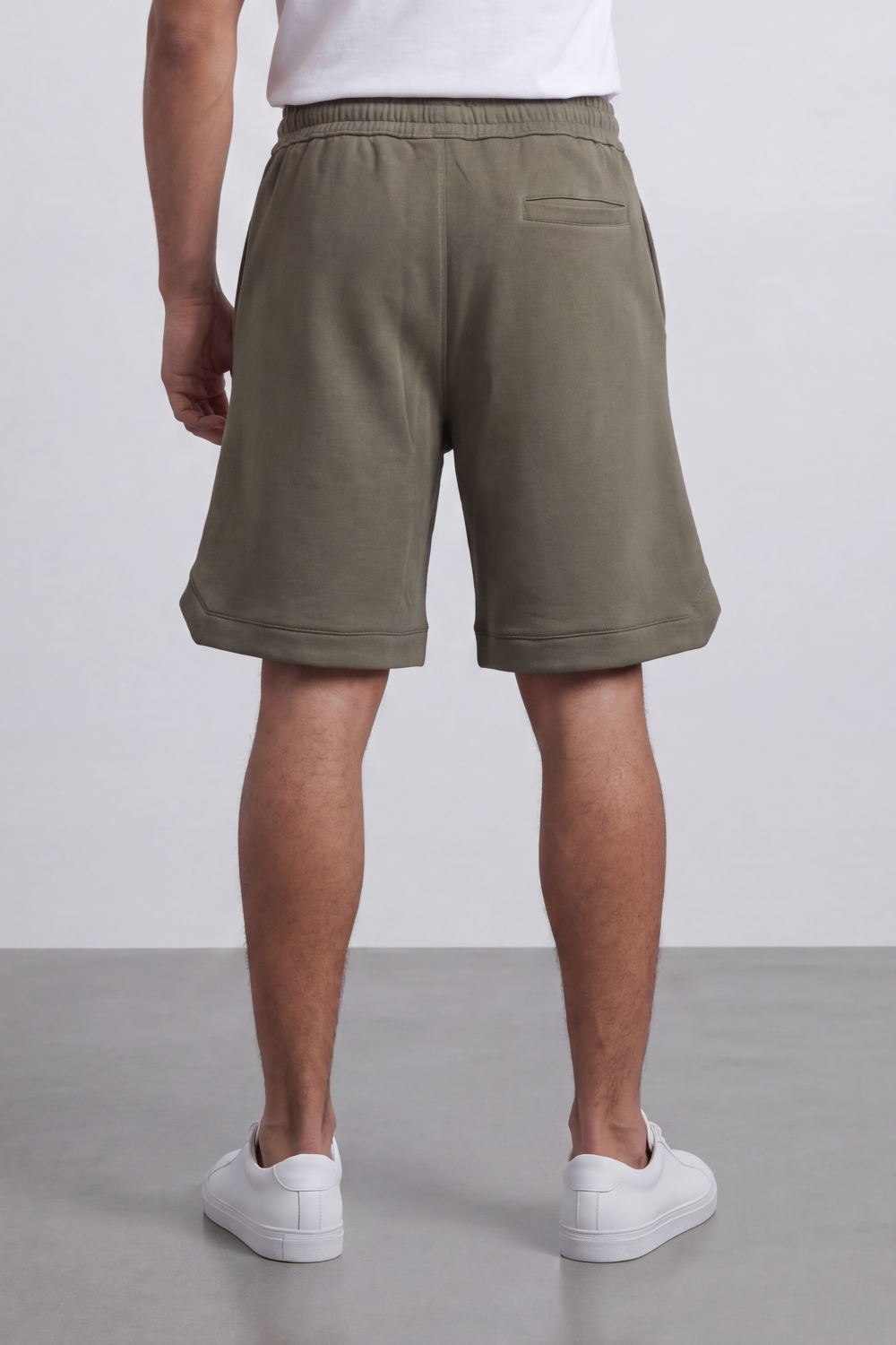 Men’s Tomato Store Harbor Lounge Shorts Clean Washed Surface With Soft Brushed Texture Elastic Waist Rope