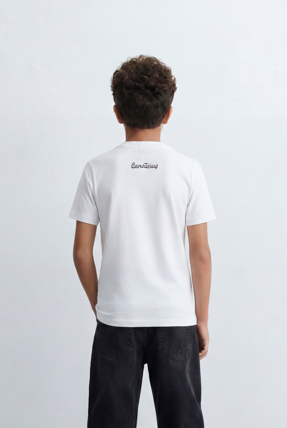 Boy's Tomato Store Artistic Graphic T-Shirt Confidence Typography Print Abstract Character Detail