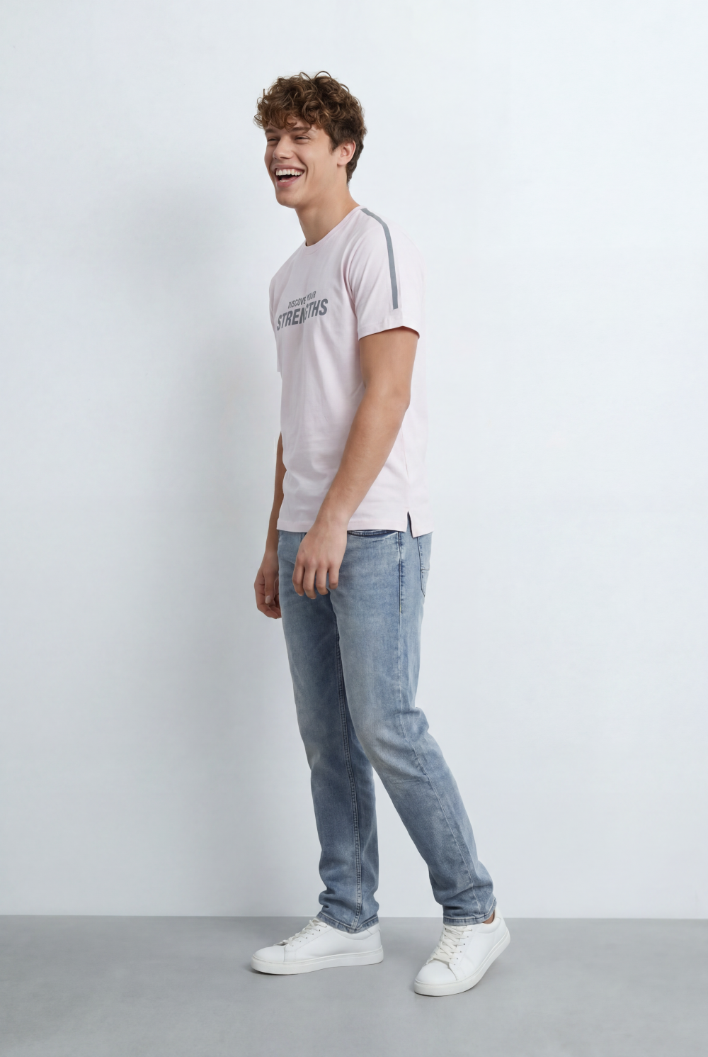 Men’s Tomato Store Combines Sport Inspired Shoulder Details Motivational Front Graphic