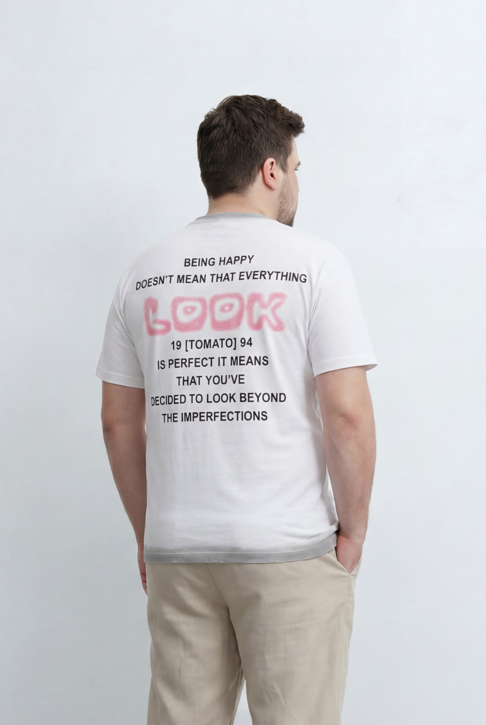 Men’s Tomato Store Big Size Back Graphic T-Shirt Statement Typography Design And Inspirational Artwork Print