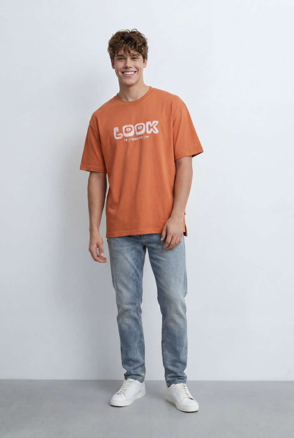 Men’s Tomato Store T-Shirt Shifts Focus To The Back With Large Typography Graphic