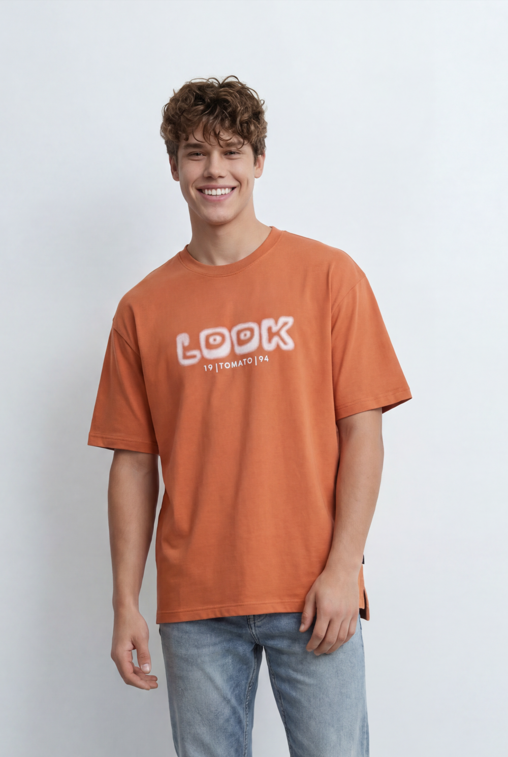Men’s Tomato Store T-Shirt Shifts Focus To The Back With Large Typography Graphic
