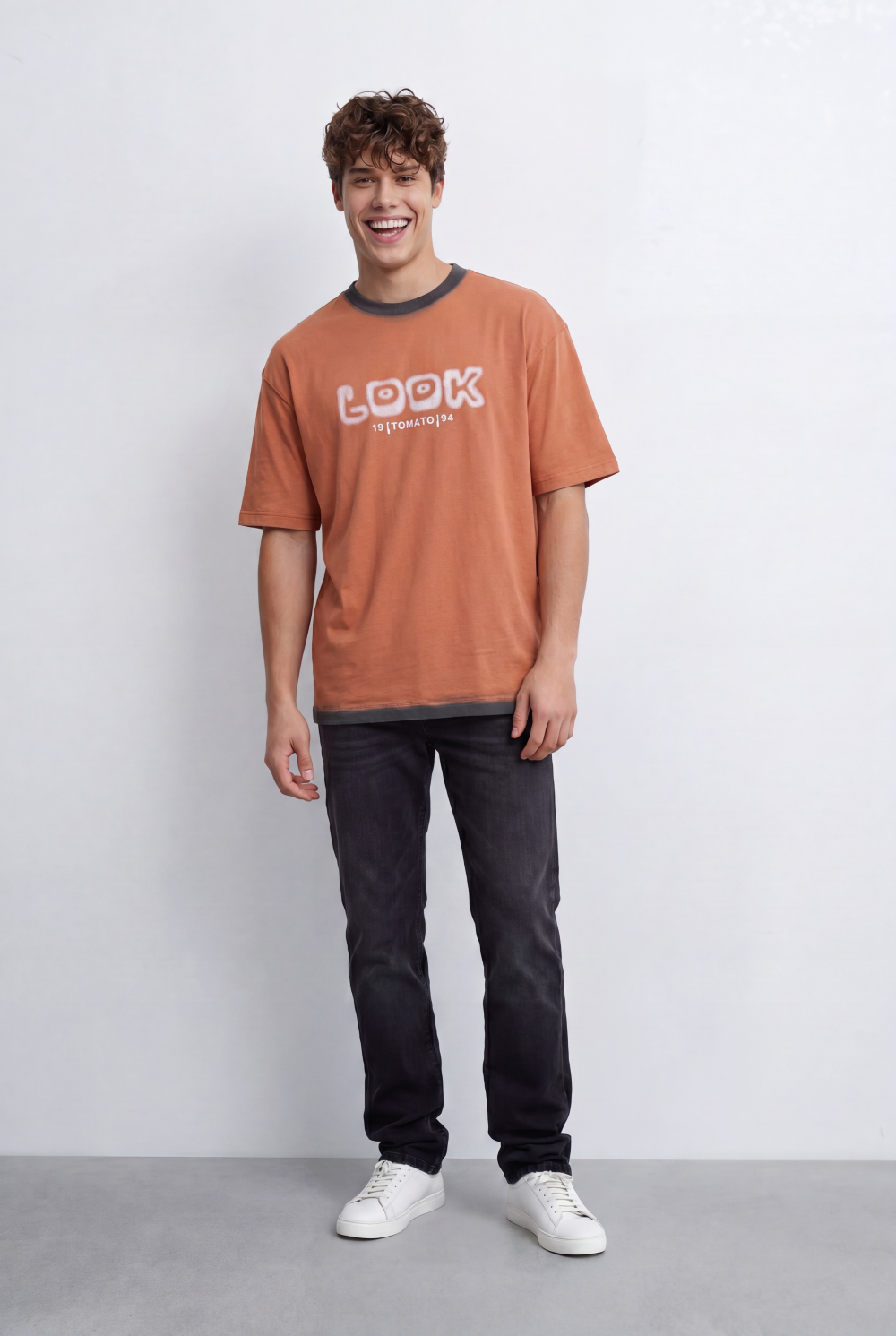 Men’s Tomato Store T-Shirt Shifts Focus To The Back With Large Typography Graphic