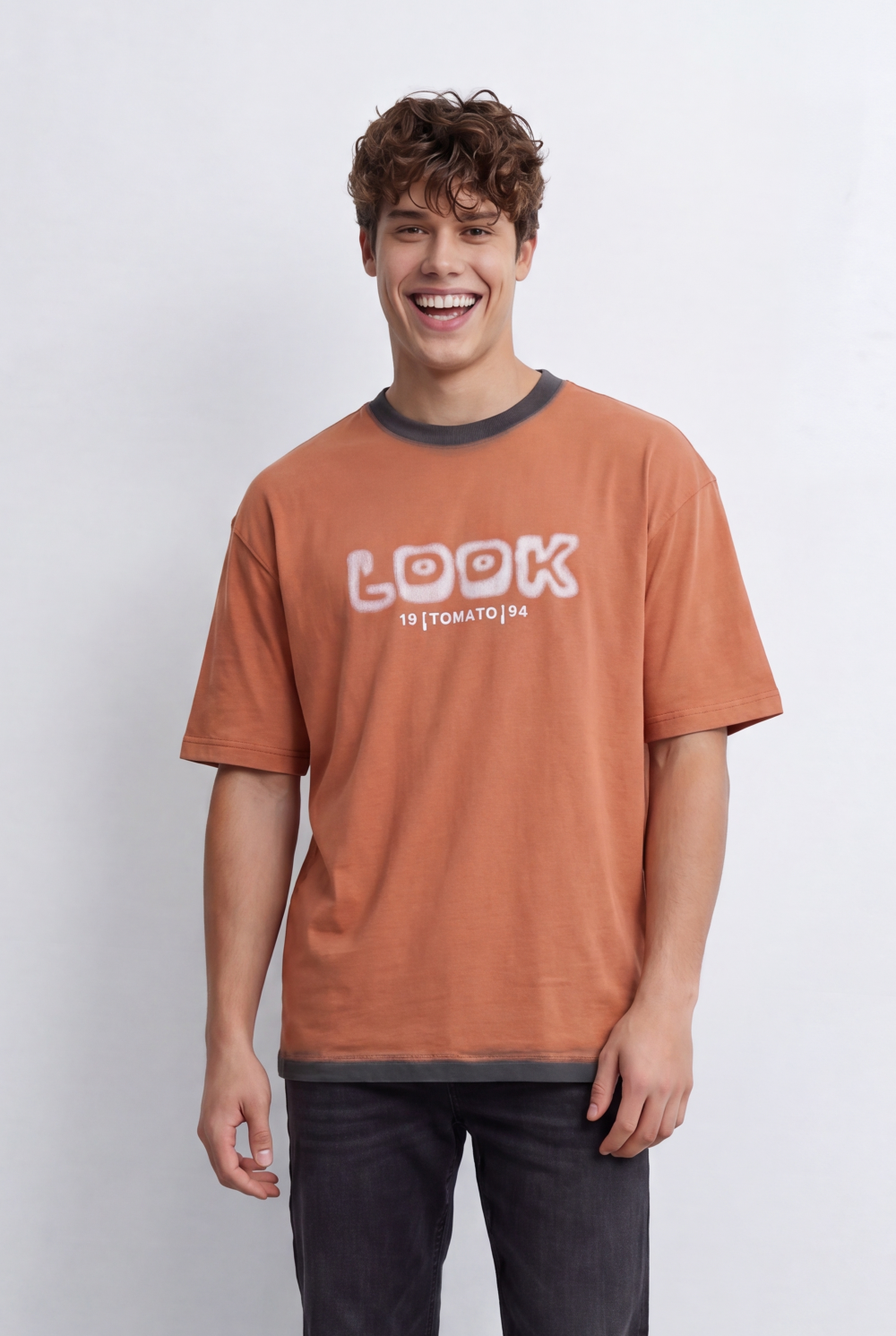 Men’s Tomato Store T-Shirt Shifts Focus To The Back With Large Typography Graphic