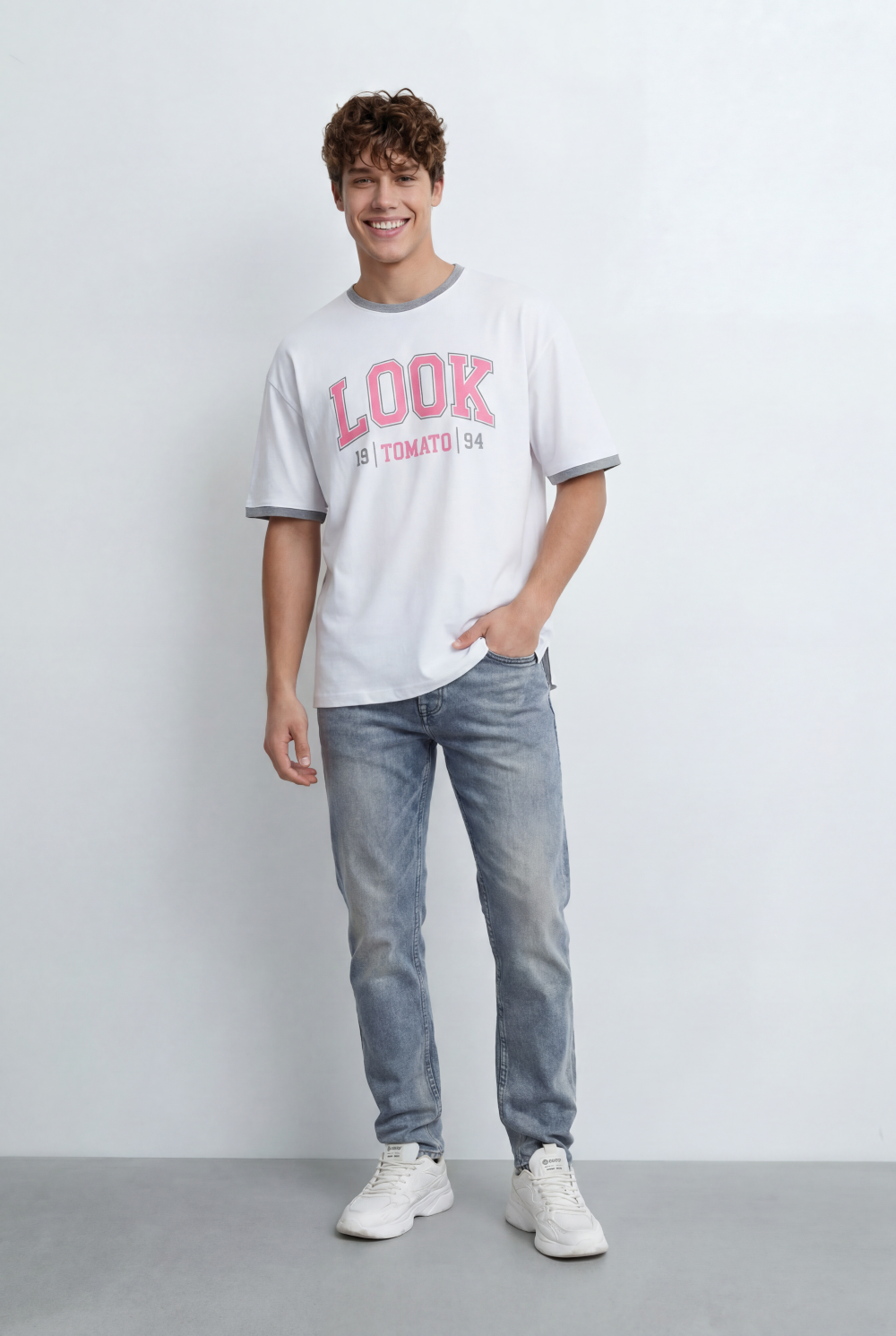 Men’s Tomato Store T-Shirt Shifts Focus To The Back With Large Typography Graphic