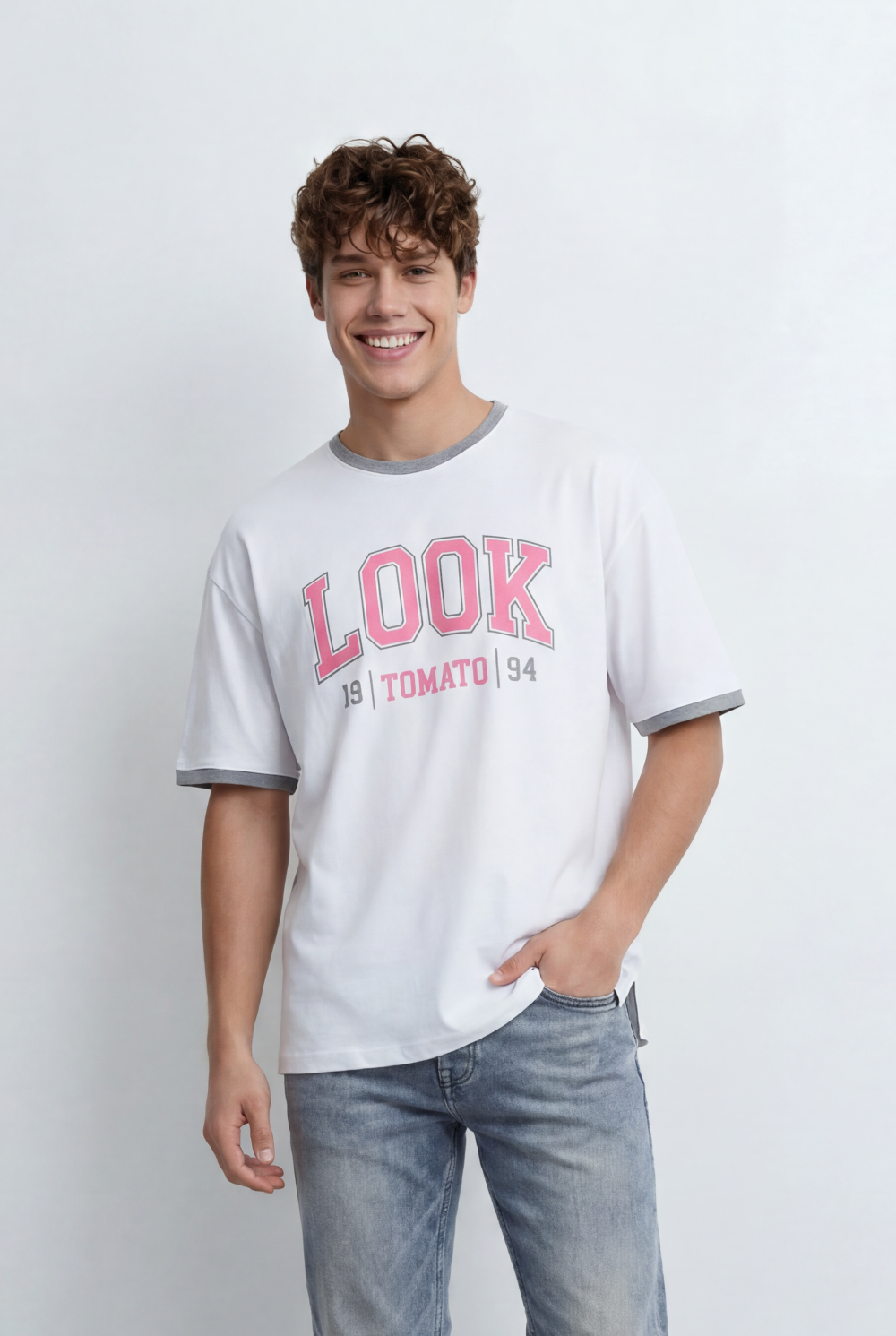 Men’s Tomato Store T-Shirt Shifts Focus To The Back With Large Typography Graphic