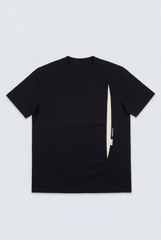 Men’s Tomato Store Vertical Contrast Panel Classic Crew Neckline Bold Design Details T-Shirt