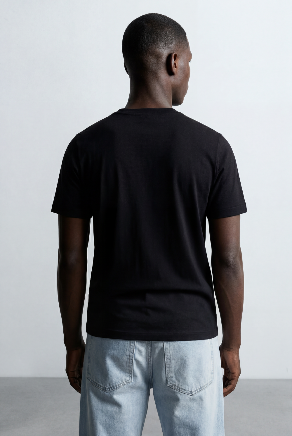 Men’s Tomato Store Vertical Contrast Panel Classic Crew Neckline Bold Design Details T-Shirt