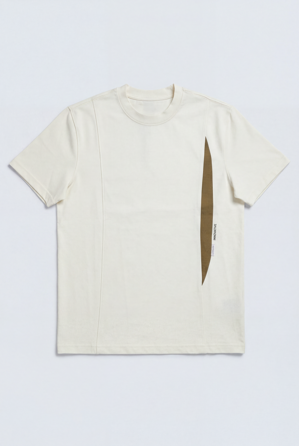 Men’s Tomato Store Vertical Contrast Panel Classic Crew Neckline Bold Design Details T-Shirt