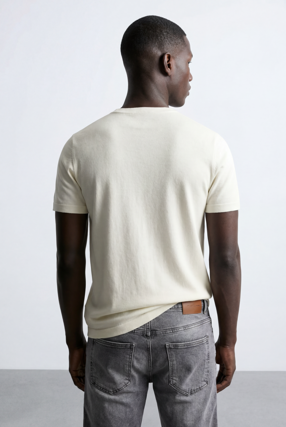 Men’s Tomato Store Vertical Contrast Panel Classic Crew Neckline Bold Design Details T-Shirt