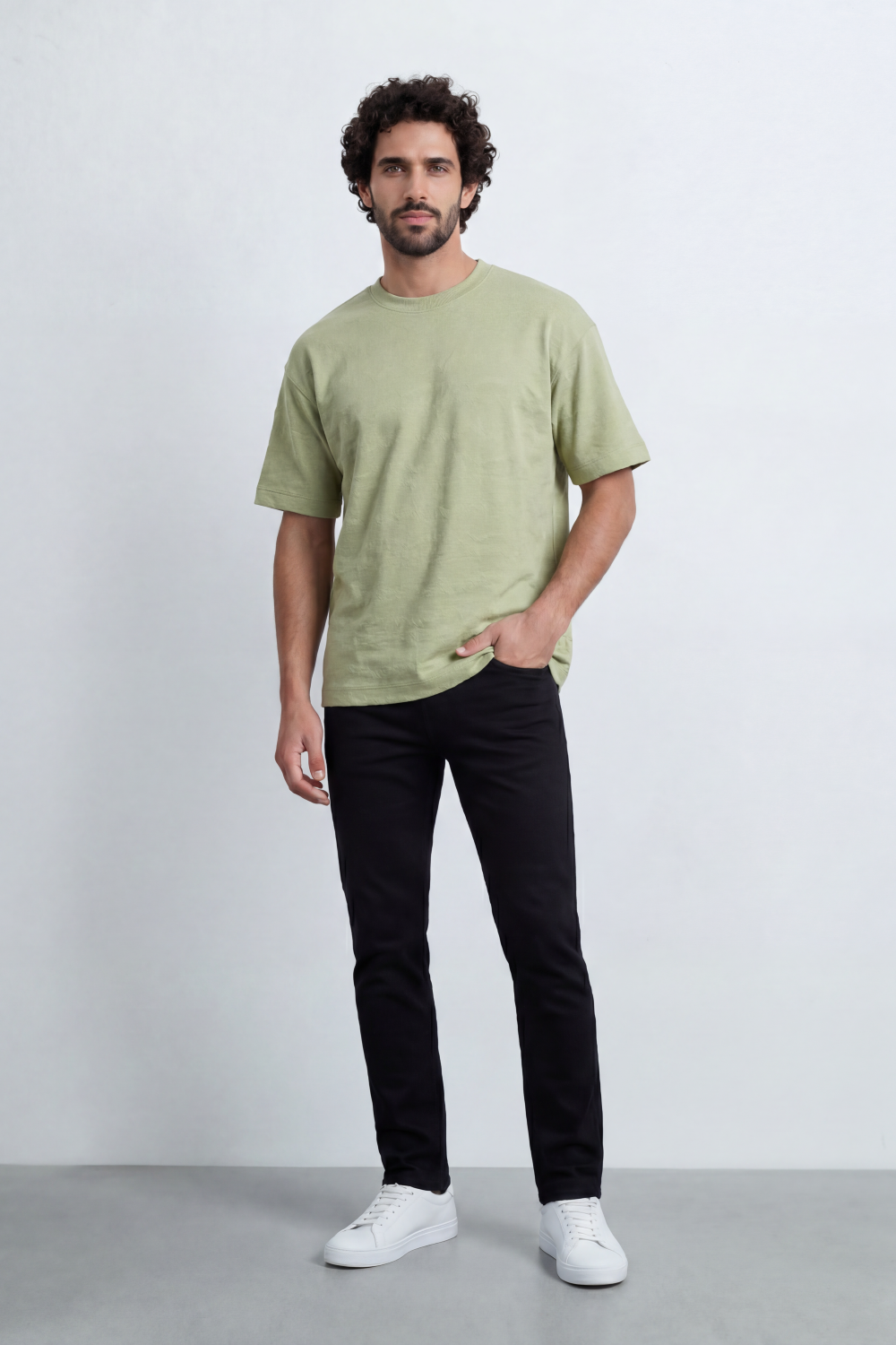 Men’s Tomato Store Core Drift T Shirt Subtle Slub Texture Runs Through The Plain Body Oversized Street