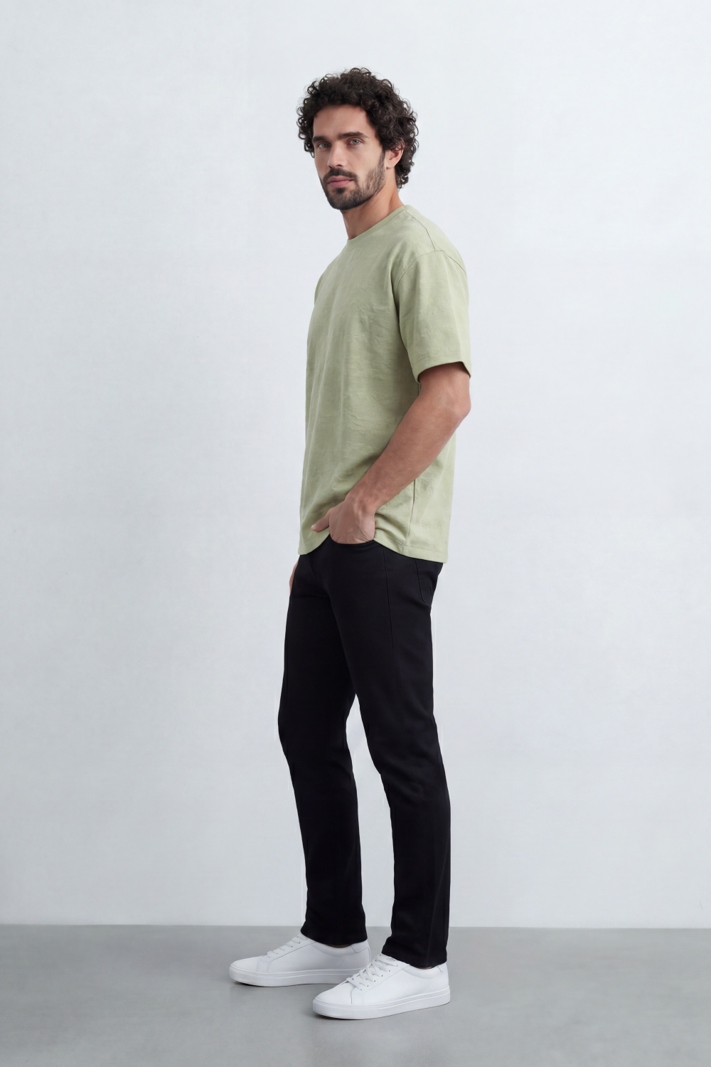 Men’s Tomato Store Core Drift T Shirt Subtle Slub Texture Runs Through The Plain Body Oversized Street