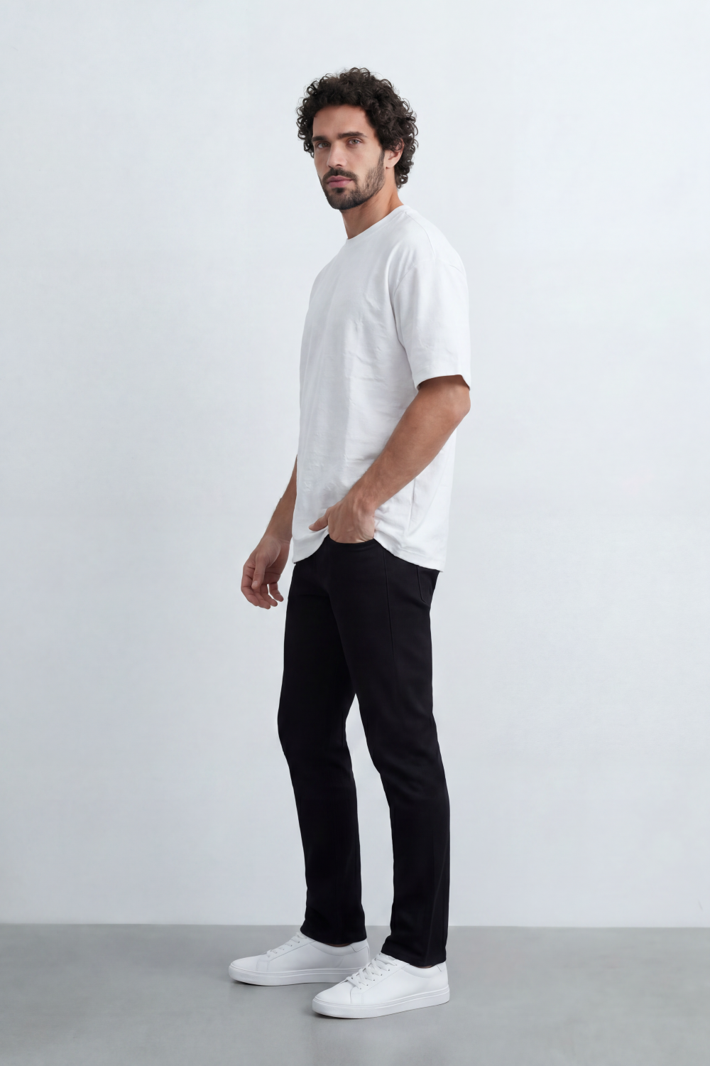 Men’s Tomato Store Core Drift T Shirt Subtle Slub Texture Runs Through The Plain Body Oversized Street