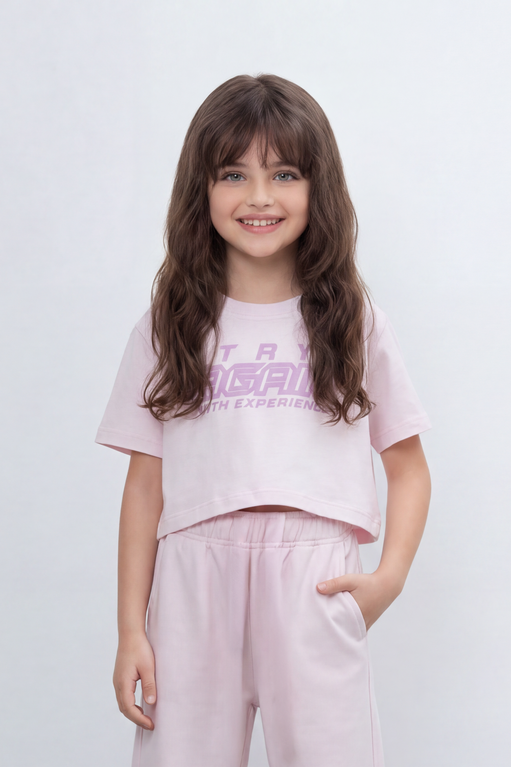 Girl's Tomato Store Summer Melton Co-Ord Set Bold Sport Typography Side Stripe Detail Open Back Slogan Tie Waist Finish Oversize Outfit