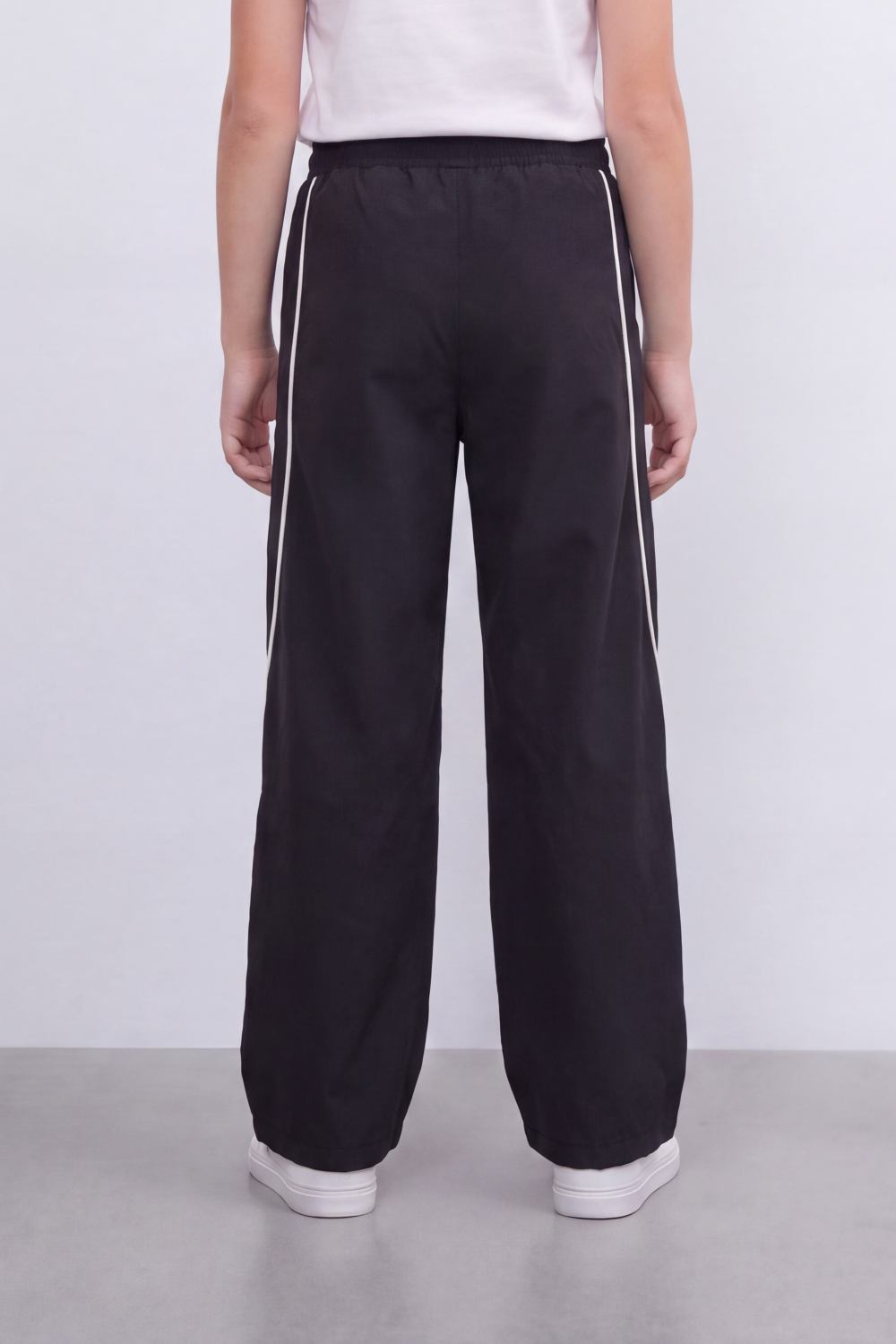 Girl's Tomato Store Lightweight Woven Reguler Fit Pants Contrast Piping Detail