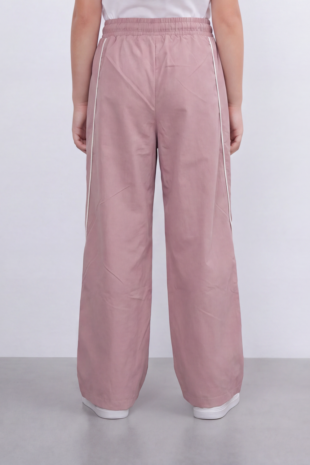 Girl's Tomato Store Lightweight Woven Reguler Fit Pants Contrast Piping Detail