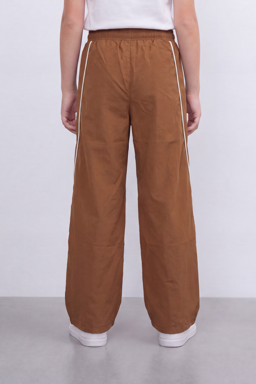 Girl's Tomato Store Lightweight Woven Reguler Fit Pants Contrast Piping Detail