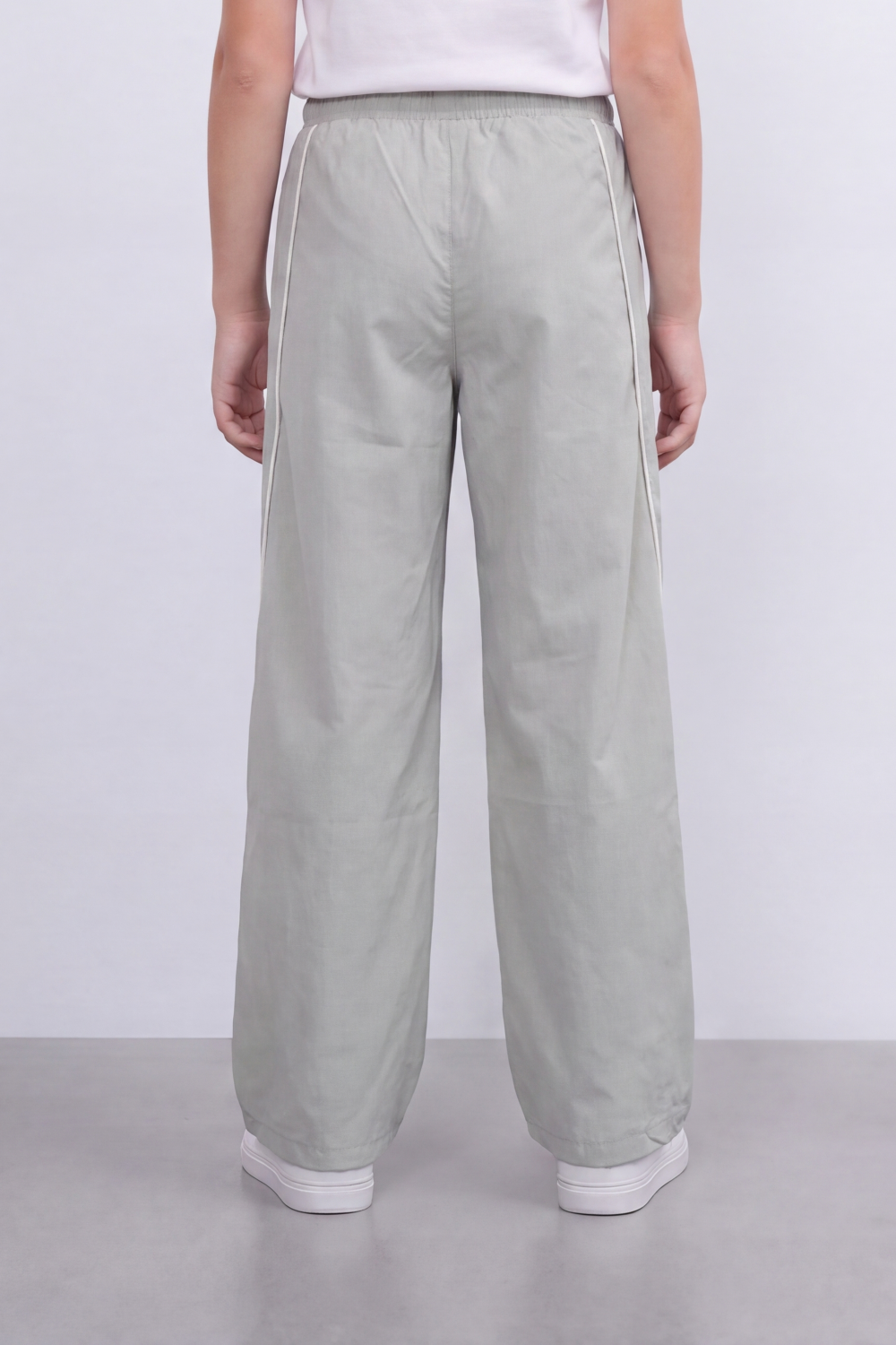 Girl's Tomato Store Lightweight Woven Reguler Fit Pants Contrast Piping Detail